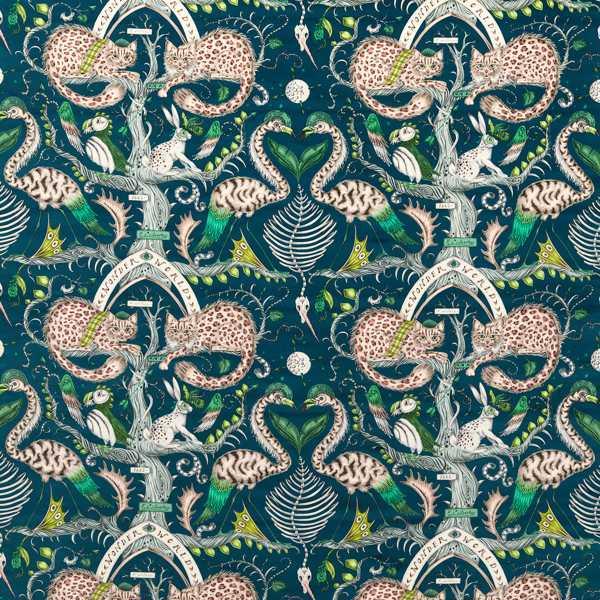 Ткань Clarke&Clarke Mythica Fabrics F1764-02  купить в Караганде по выгодной цене|Интернет-магазин дизайнерских решений Decorwall