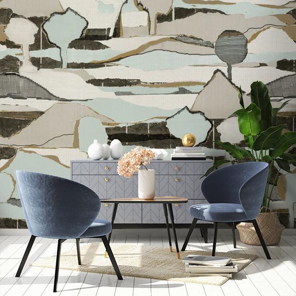 Обои для стен  Faboie Silk Painting I F-SN5003  2