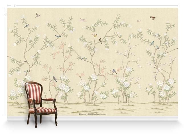 Обои для стен MuralSources Chinoiserie murals CH-150-CR1-00-2T 