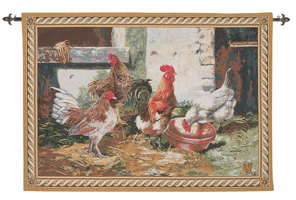   Гобелен Landscapes LW863_Cock_and_Hens_15 