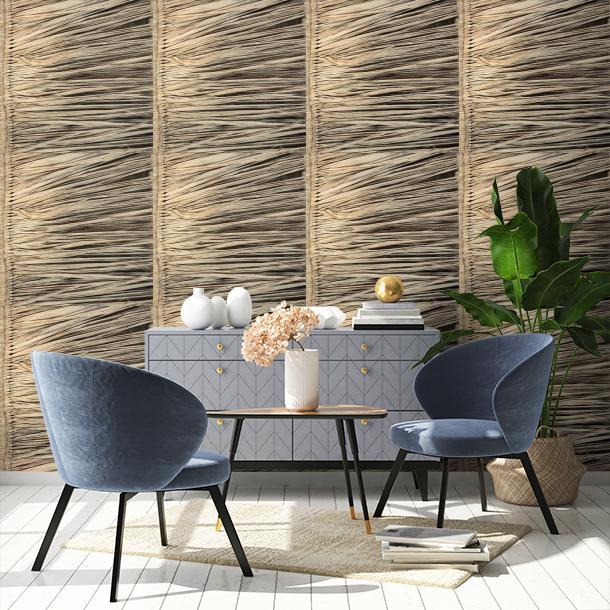 Метражные обои для стен   Raffia Wallcovering 3 WRA_09_21  2