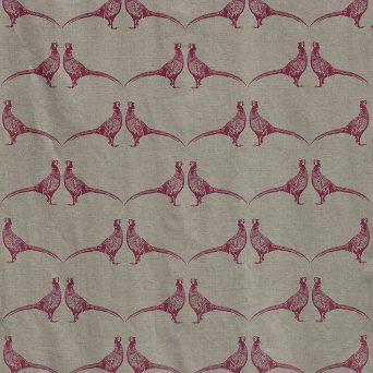 Ткань  Barneby Gates Barneby Fabrics Pheasant_pink-natural 