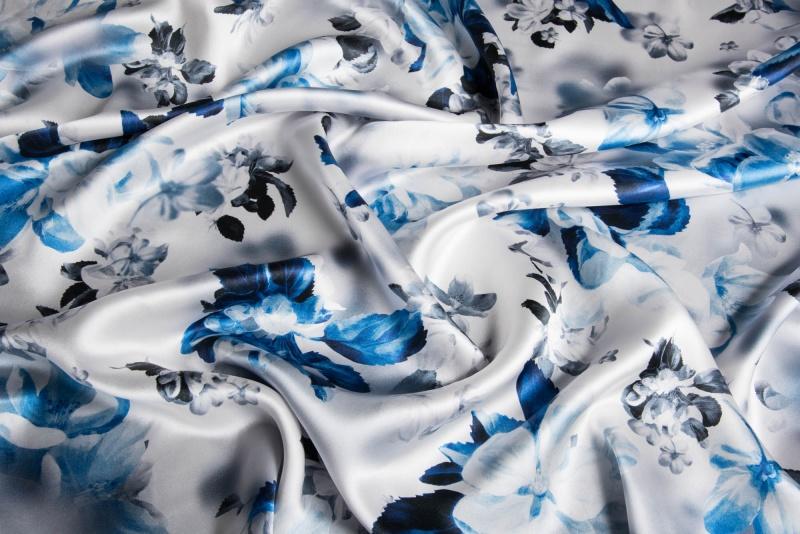Ткань Jakob Schlaepfer Satin Print 202041_857  купить в Москве по выгодной цене|Интернет-магазин дизайнерских решений Decorwall