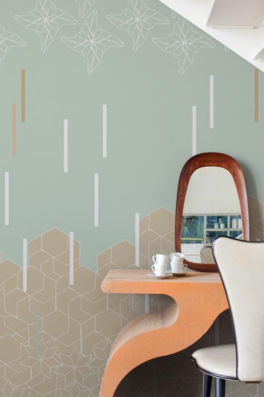 Обои для стен Wall&Deco 2014 Contemporary Wallpaper LINE N MOTION 