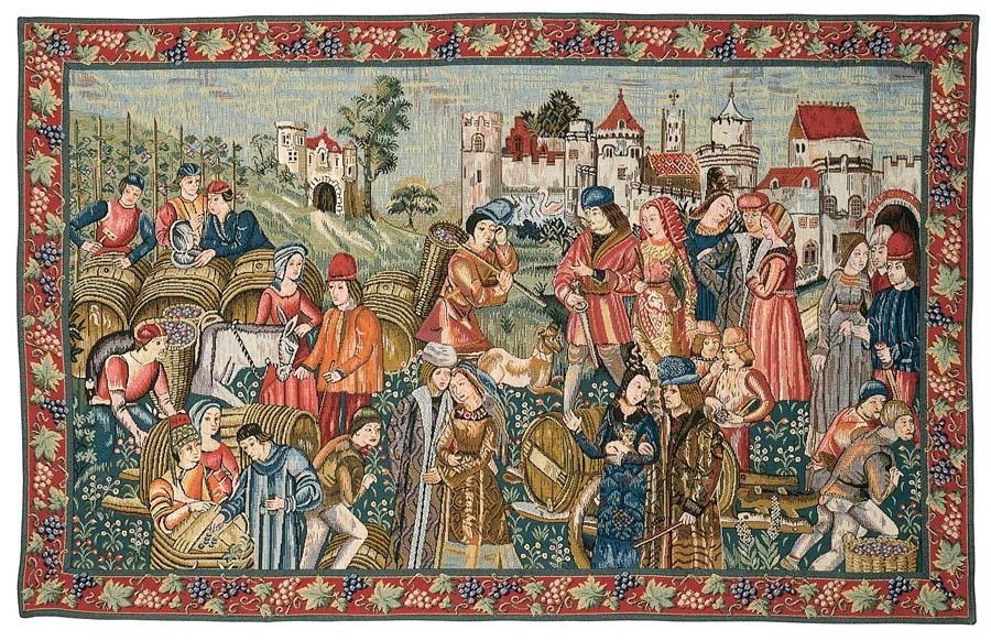   Гобелен Medieval Mille-Fleurs LW773_Medieval_Wine_Market_20 