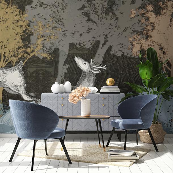 Обои для стен  Faboie Silk Painting I F-SN2003  2