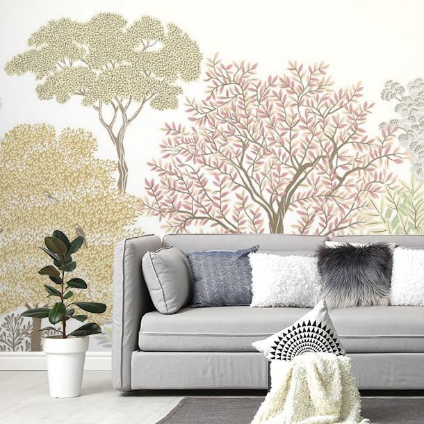 Обои для стен  Faboie Silk Painting I F-SN4002  3