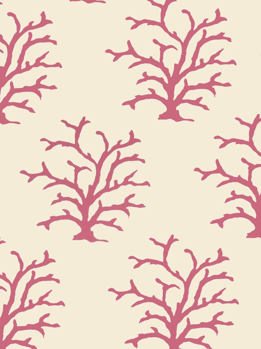 Обои для стен Stroheim Dana Gibson Wallcovering Coral - Pink 