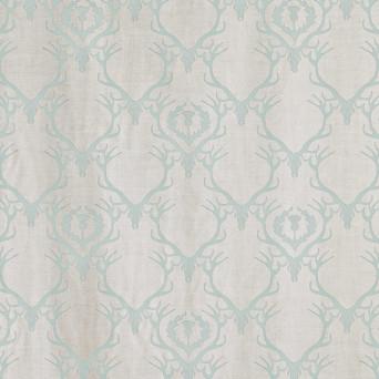 Ткань Barneby Gates Barneby Fabrics deerdamask_duckeggblue 