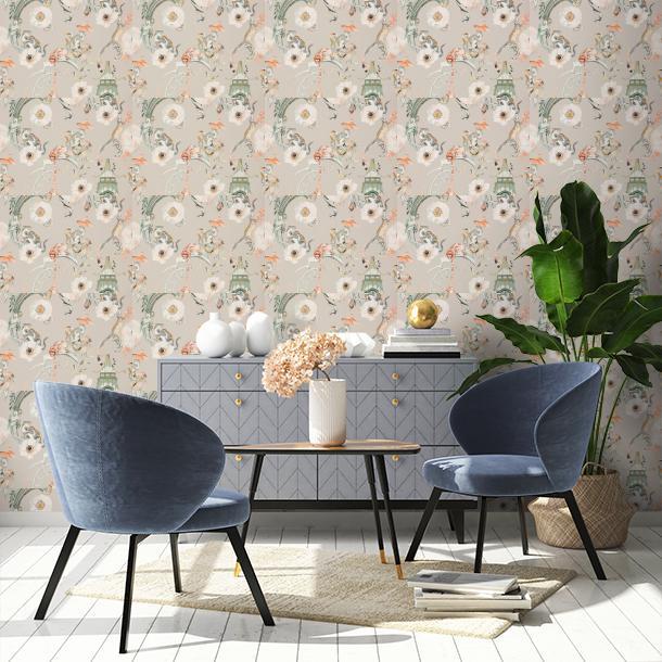 Обои для стен   Temperley Wallcoverings W448-01  2