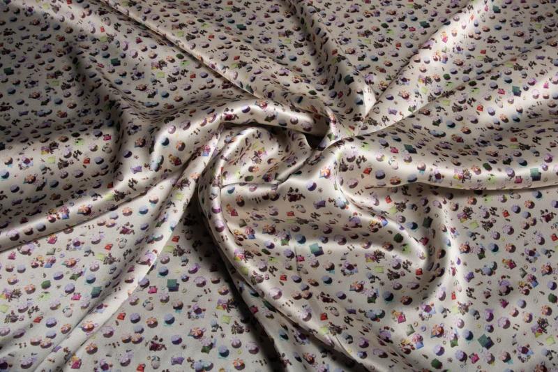 Ткань Jakob Schlaepfer Satin Print 202041_875  купить в Москве по выгодной цене|Интернет-магазин дизайнерских решений Decorwall