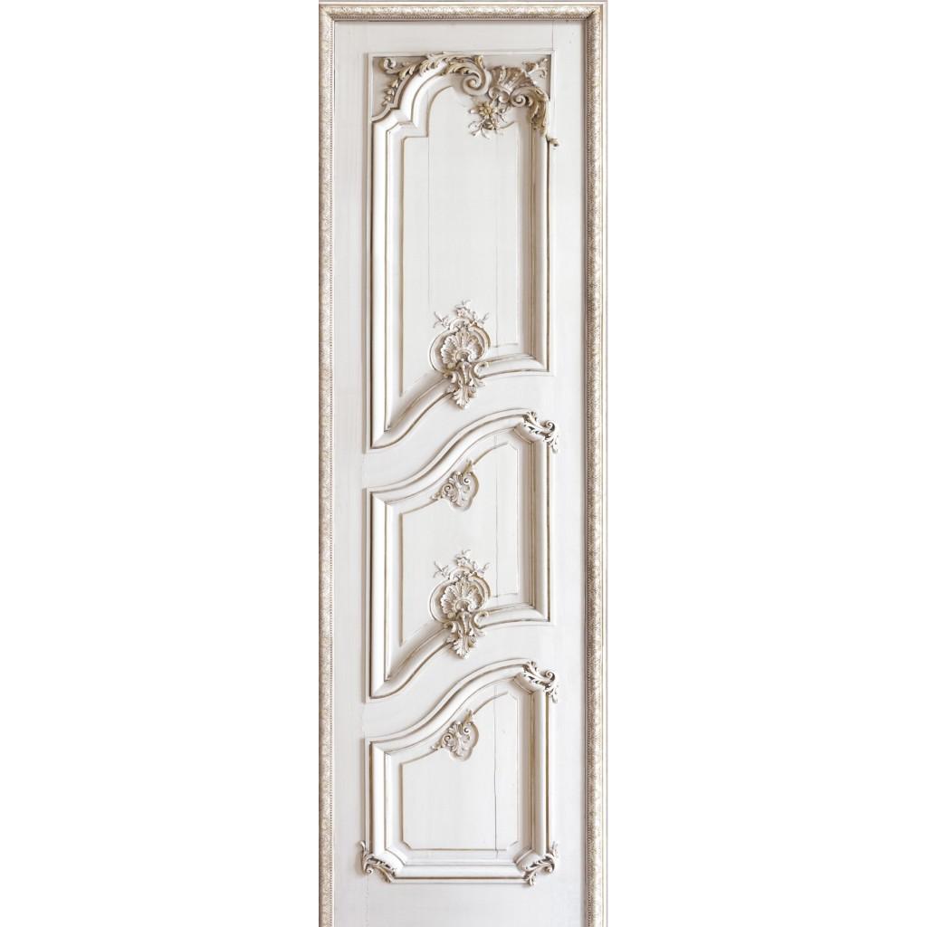 Обои для стен Koziel Trompe-l'œil doors left-door-with-haussmann-style-panelling (2) 