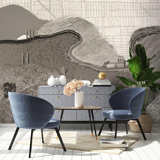 Обои для стен  Faboie Silk Painting II F-SN22001  2