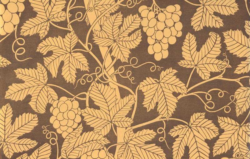 Обои для стен Hamilton Weston The Marthe Armitage wallpapers Grapevine-London-Clay-on-Gold 