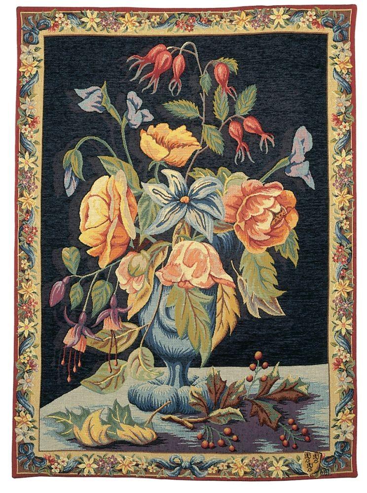  Гобелен Decorative & Floral LW1198_Floral_Vase_Blue_15 
