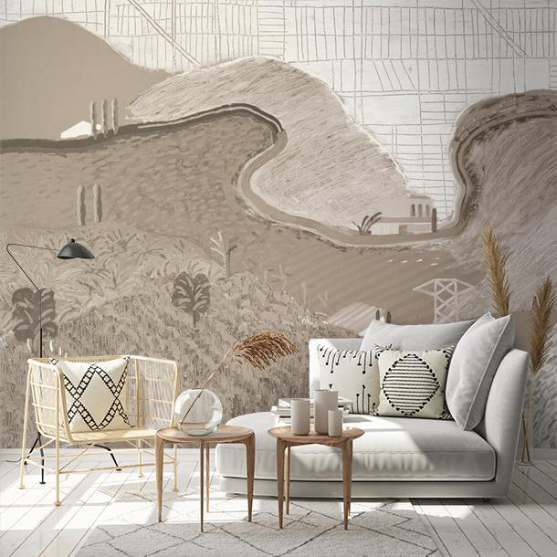 Обои для стен  Faboie Silk Painting II F-SN22002  1