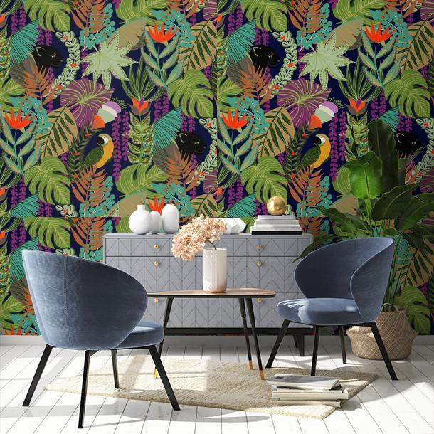 Обои для стен  Faboie Whispering In The Jungle F-WJ1004  2