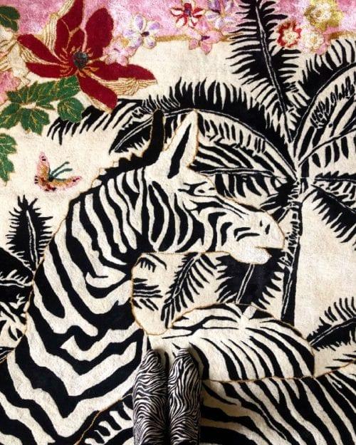 Ковер Wendy Morrison Design  zebra-waltz-pink 