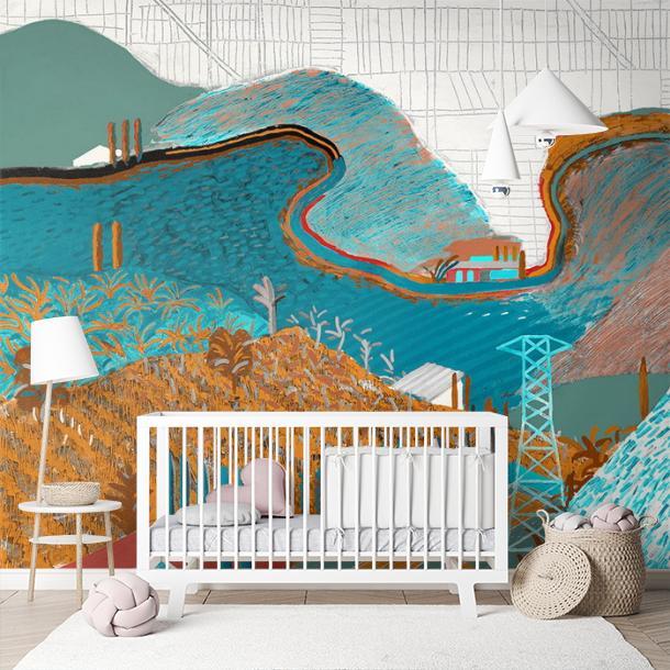 Обои для стен  Faboie Silk Painting II F-SN22004  8