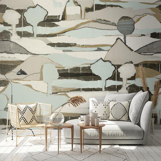 Обои для стен  Faboie Silk Painting I F-SN5003  1