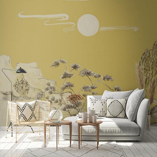 Обои для стен  Faboie Silk Painting I F-SN3004  1