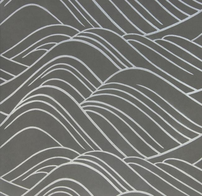 Метражные обои для стен Biden Designs Block Printed Paper Wave-2138-Mouse-r3-p65 