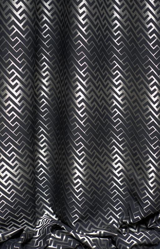 Ткань  KT Exclusive Modern Geometrics borneo-black 