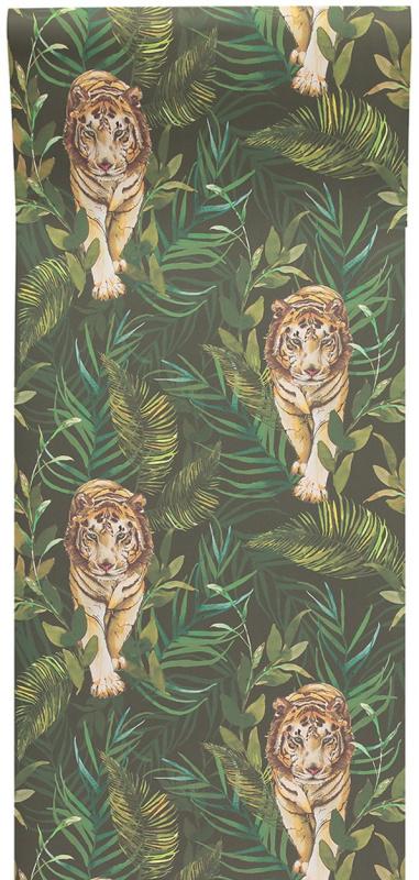 Обои для стен Graduate Collection Graduate Wallpapers tiger_tiger_wallpaper_green 