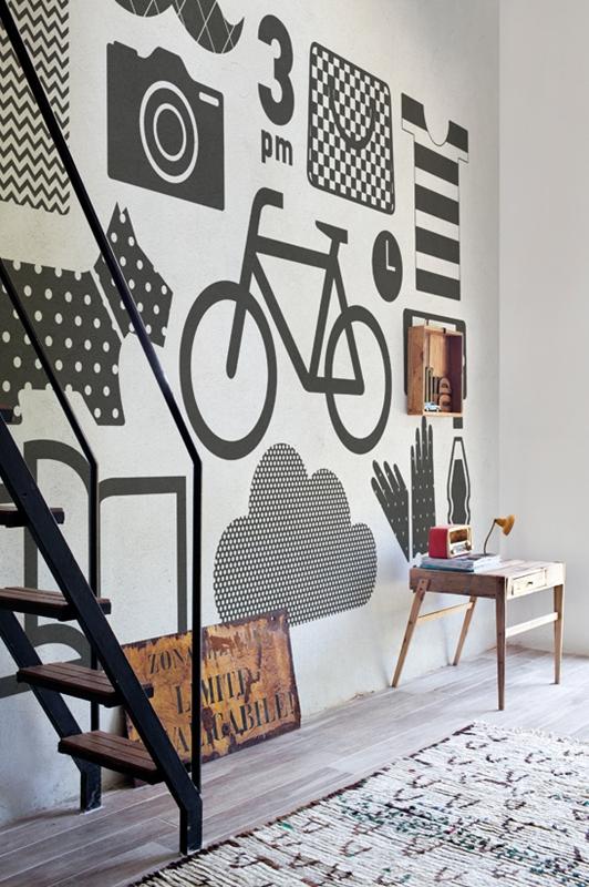 Обои для стен Wall&Deco 2014 Contemporary Wallpaper FLAT ICON 