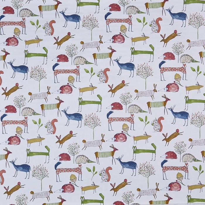 Ткань Prestigious Textiles Fresh 5008 oh my deer_5008-324 oh my deer berry 