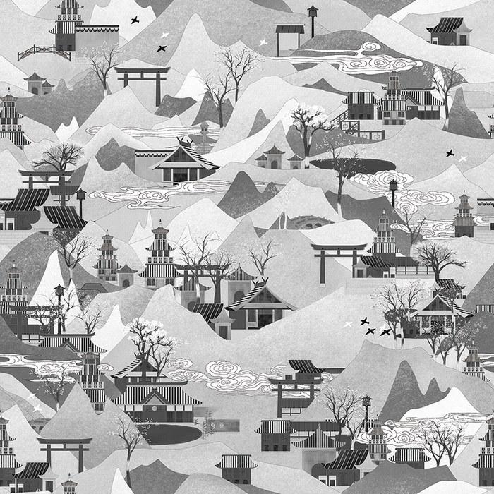 Обои для стен  Faboie Chinoiserie F-CN1801 