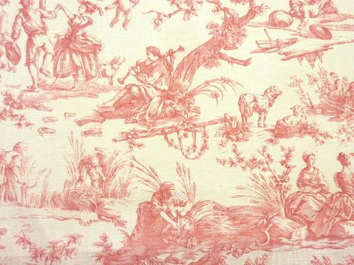 Ткань Titley and Marr Toile Collection Seasons-Toile-05-Pink 