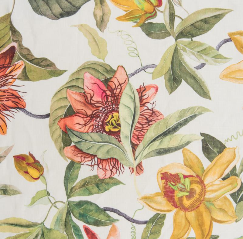 Ткань Titley and Marr Passion Flower and Garden Stripe Passion-Flower-03-Autumn 