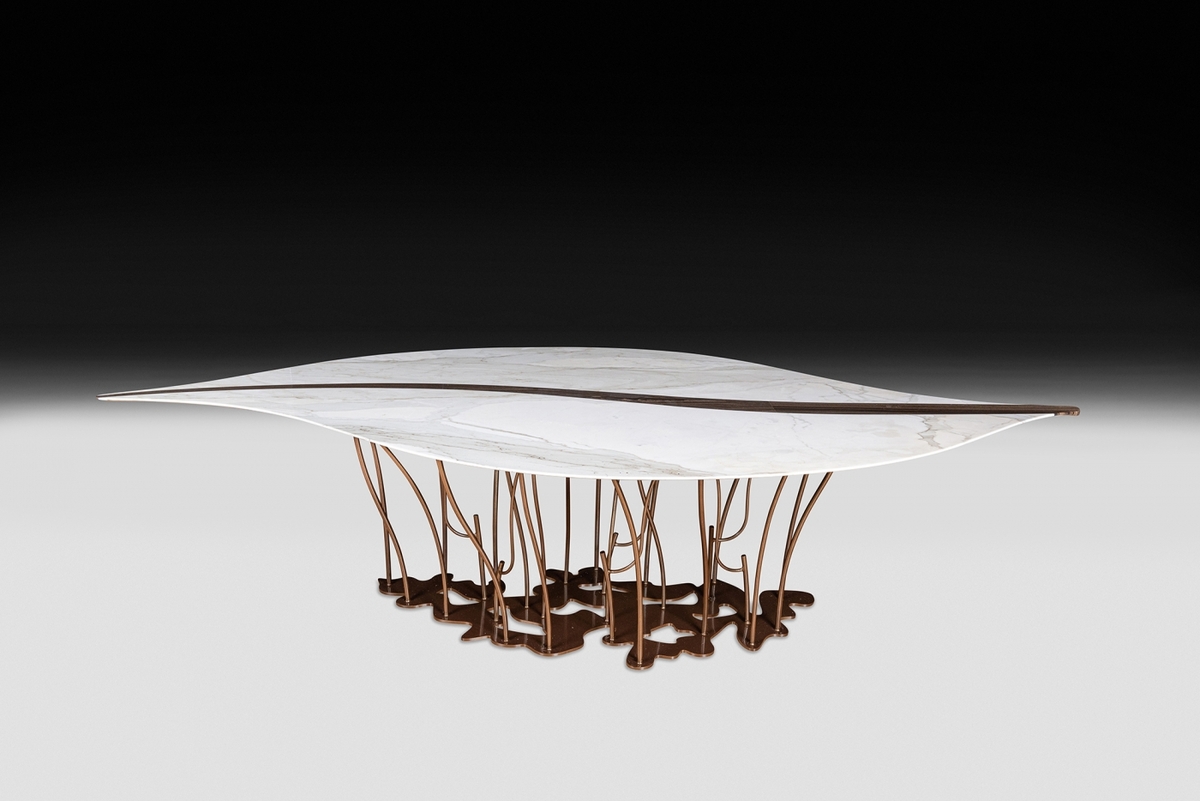 Стол    TAVOLO FOGLIA MARMO 