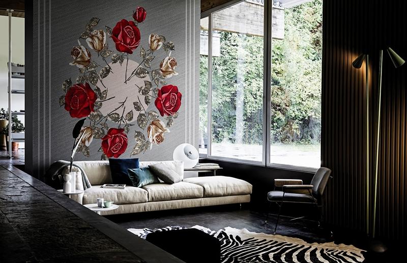 Обои для стен Wall&Deco 2016 Contemporary Wallpaper Canvas-bouquet 