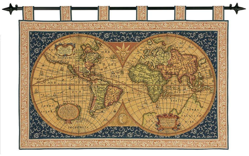  Гобелен Maps & Maritime LW1123_Map_of_the_World_6 