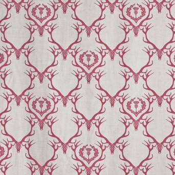 Ткань Barneby Gates Barneby Fabrics deerdamask_claret_1-34 