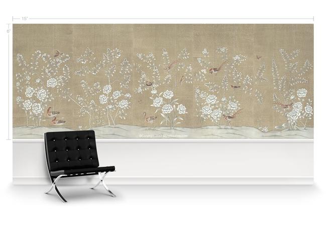 Обои для стен  MuralSources Chinoiserie murals CH-275-TP-2T 