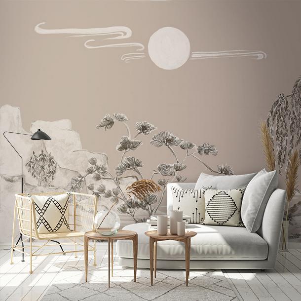 Обои для стен  Faboie Silk Painting I F-SN3002  1