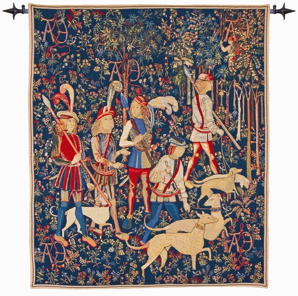   Гобелен Medieval Mille-Fleurs LW765_Hunt_of_the_Unicorn_12 