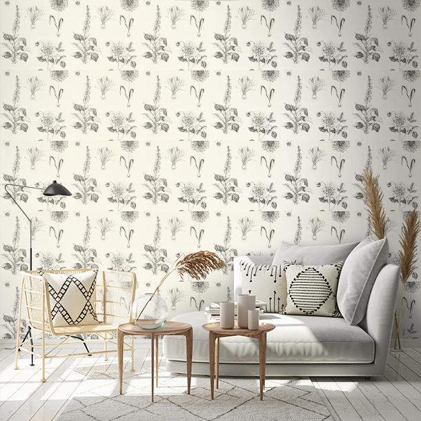 Обои для стен Clarke&Clarke Secret Garden Wallpaper W0197-02  1