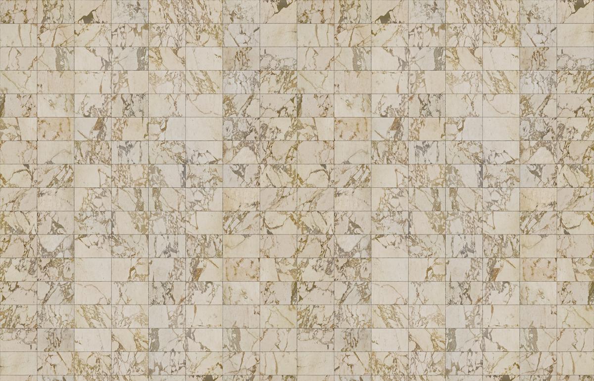 Обои для стен Nlxl Piet Hein Eek Materials PHM-62 Marble Beige Tiles 24,4 x 15,4 cm SIM LR 