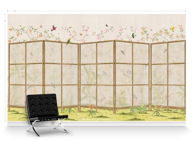 Обои для стен  MuralSources Chinoiserie murals CH-631-EG-2T 