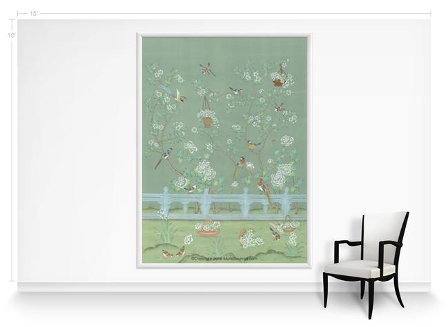 Обои для стен MuralSources Chinoiserie murals CH-125-AD-2T 