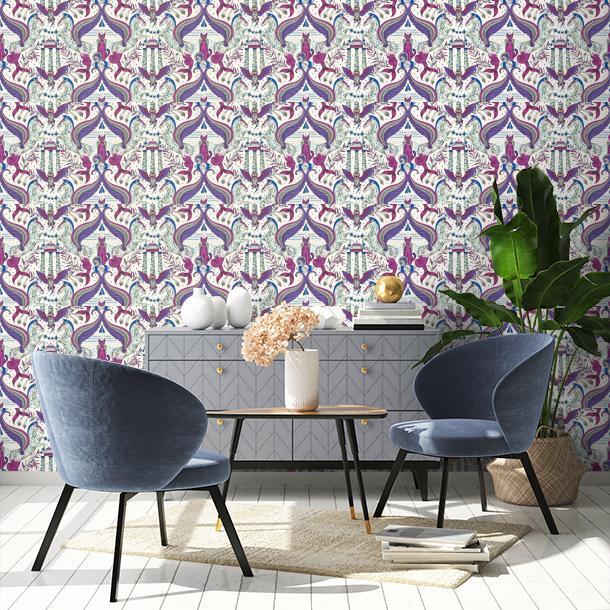 Обои для стен  Clarke&Clarke Mythica Wallcoverings W0215-03  2
