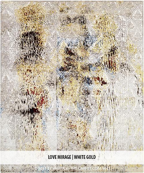Ковер Vartian Carpets  LOVE+MIRAGE_WHITE+GOLD 