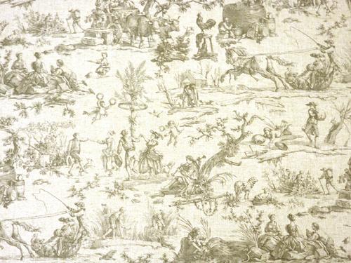 Ткань Titley and Marr Toile Collection Seasons-Toile-01-French-Grey 