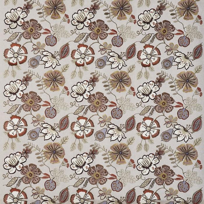 Ткань  Prestigious Textiles Rainforest 3577 passion flower_3577-527 passion flower bamboo 