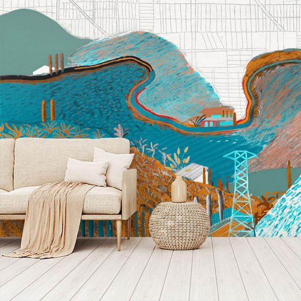 Обои для стен  Faboie Silk Painting II F-SN22004  4