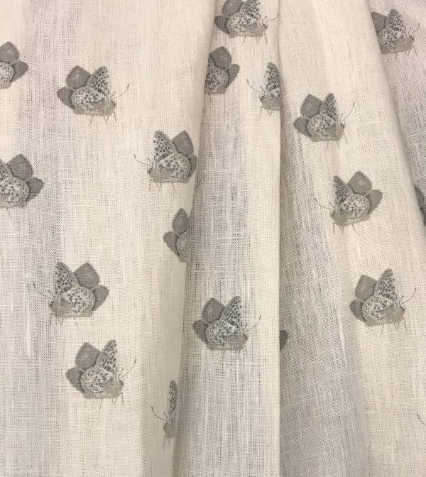 Ткань Justin Van Breda The Royal Berkshire Fabric Collection Boleyn-Butterflies-Somerset-Stone-600x672 